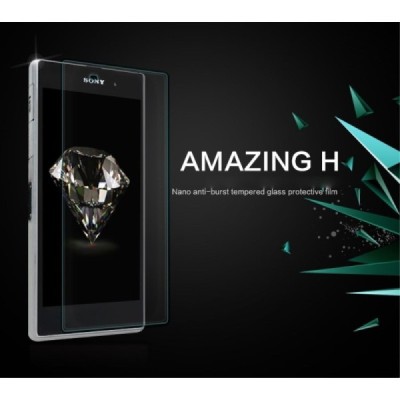 Sony Xperia Z1 „Nillkin“ H Tempered Glass sustiprintos apsaugos apsauginis ekrano stiklas 0.33 mm / Priedai.lt