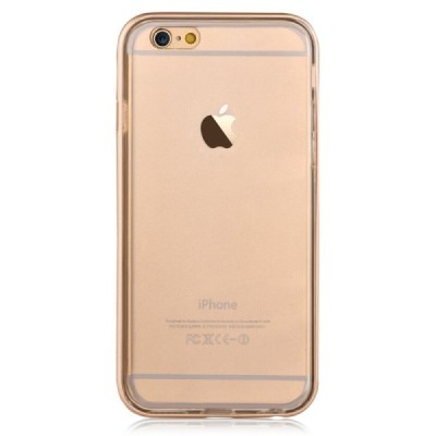 Apple iPhone 6S elegants Devia Fresh dzidrs (caurspīdīgs) zelta plastmasas apvalks / Vacins.lv