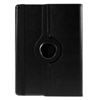 Apple iPad Pro 12.9" atverčiamas, sukamas 360 laipsnių, juodas odinis dėklas - stovas / Priedai.lt