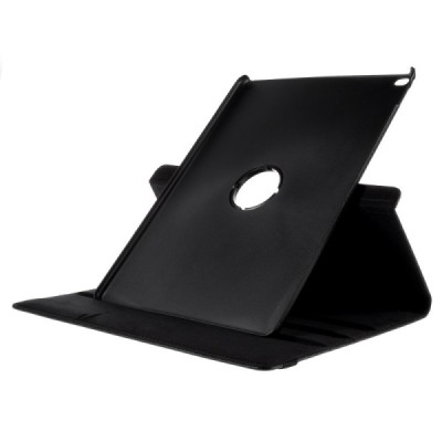 Apple iPad Pro 12.9" atverčiamas, sukamas 360 laipsnių, juodas odinis dėklas - stovas / Priedai.lt