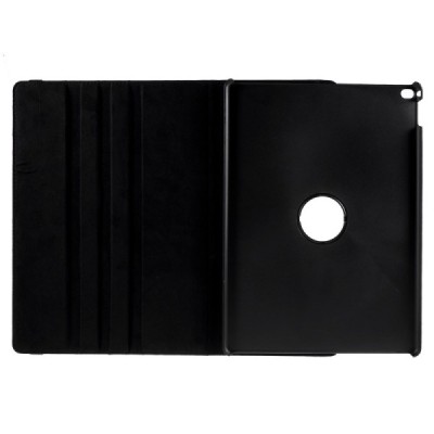 Apple iPad Pro 12.9" atverčiamas, sukamas 360 laipsnių, juodas odinis dėklas - stovas / Priedai.lt