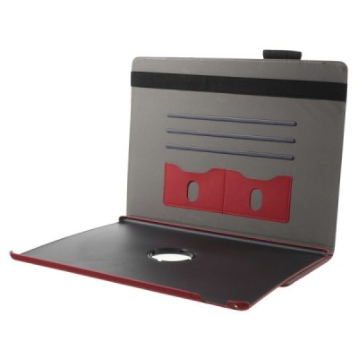 Apple iPad Pro 12.9" atverčiamas, sukamas 360 laipsnių, raudonas medžiaginis dėklas - stovas / Priedai.lt