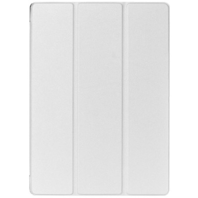 Apple iPad Pro 12.9" atverčiamas baltas odinis dėklas - knygutė / Priedai.lt