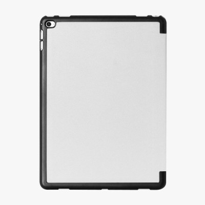 Apple iPad Pro 12.9" atverčiamas baltas odinis dėklas - knygutė / Priedai.lt