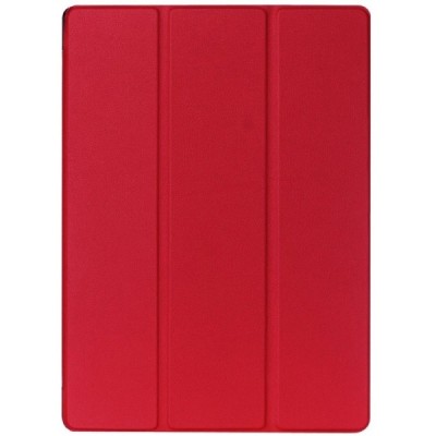 Apple iPad Pro 12.9" atverčiamas raudonas odinis dėklas - knygutė / Priedai.lt