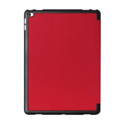 Apple iPad Pro 12.9" atverčiamas raudonas odinis dėklas - knygutė / Priedai.lt