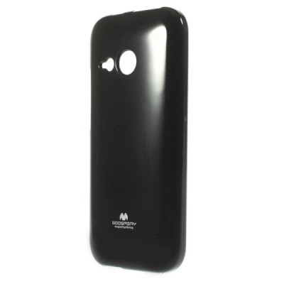 HTC One mini 2 (m8 mini) juodas Mercury kieto silikono (TPU) dėklas / Priedai.lt