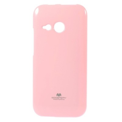 HTC One mini 2 (m8 mini) šviesiai rožinis Mercury kieto silikono (TPU) dėklas / Priedai.lt