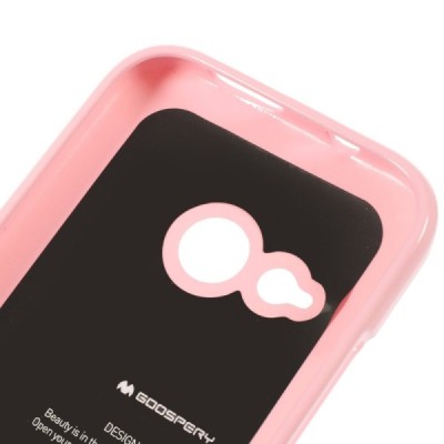 HTC One mini 2 (m8 mini) šviesiai rožinis Mercury kieto silikono (TPU) dėklas / Priedai.lt