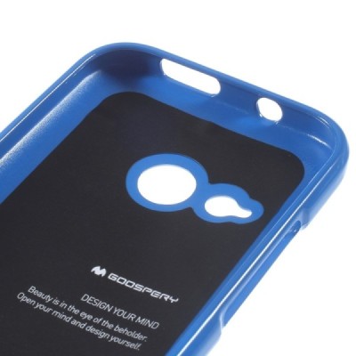 HTC One mini 2 (m8 mini) mėlynas Mercury kieto silikono (TPU) dėklas / Priedai.lt
