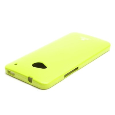 HTC One M7 žalias Mercury kieto silikono (TPU) dėklas / Priedai.lt