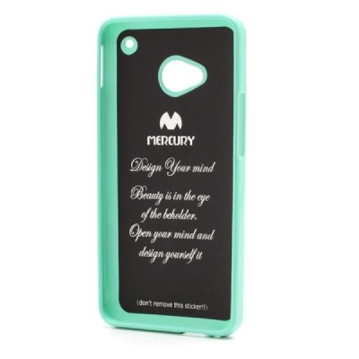 HTC One M7 mėtinis Mercury kieto silikono (TPU) dėklas / Priedai.lt