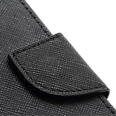 HTC One M7 Mercury juodas atverčiamas dėklas - piniginė / Priedai.lt