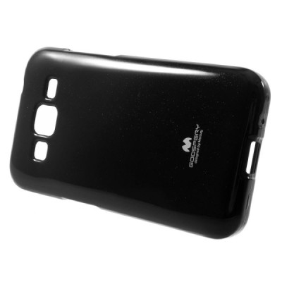 Samsung Galaxy Core Prime juodas Mercury kieto silikono (TPU) dėklas / Priedai.lt