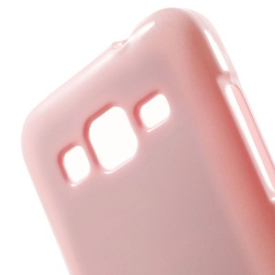 Samsung Galaxy Core Prime Mercury gaiši rozs cieta silikona (TPU) apvalks / vacins.lv