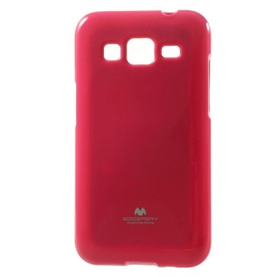 Samsung Galaxy Core Prime Mercury tumši rozs cieta silikona (TPU) apvalks / vacins.lv