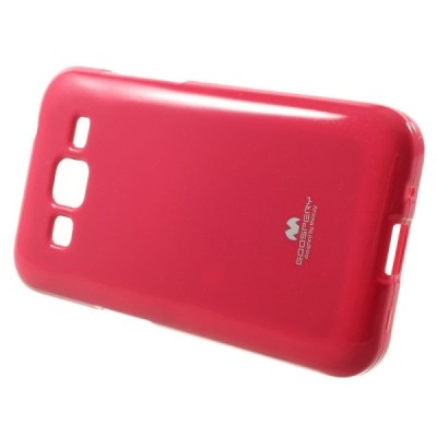 Samsung Galaxy Core Prime tamsiai rožinis (koralinis) Mercury kieto silikono (TPU) dėklas / Priedai.lt