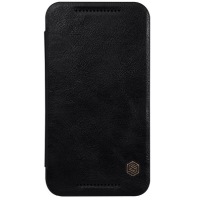 Greznais „Nillkin“ Qin sērijas ādas atvērams melns Motorola Moto G 3rd (3 Gen) maciņš / Vacins.lv