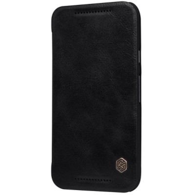 Greznais „Nillkin“ Qin sērijas ādas atvērams melns Motorola Moto G 3rd (3 Gen) maciņš / Vacins.lv