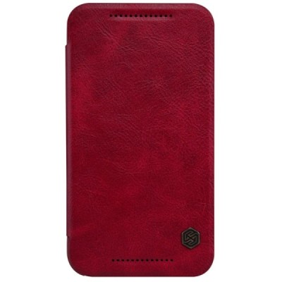 Greznais „Nillkin“ Qin sērijas ādas atvērams sarkans Motorola Moto G 3rd (3 Gen) maciņš / Vacins.lv
