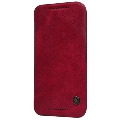 Greznais „Nillkin“ Qin sērijas ādas atvērams sarkans Motorola Moto G 3rd (3 Gen) maciņš / Vacins.lv