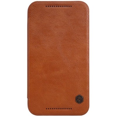 Greznais „Nillkin“ Qin sērijas ādas atvērams brūns Motorola Moto G 3rd (3 Gen) maciņš / Vacins.lv