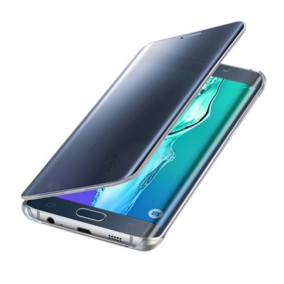 Samsung Galaxy S6 Edge+ Plus (G928) oficiāls Clear View Cover atvērams zils maciņš / Vacins.lv