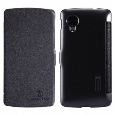 LG Nexus 5 E980 „Nillkin“ Fresh atvēramais melns futrālis / Vacins.lv