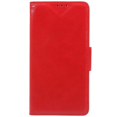 Samsung Galaxy Grand Prime (G530) atverčiamas raudonas odinis dėklas - piniginė / Priedai.lt