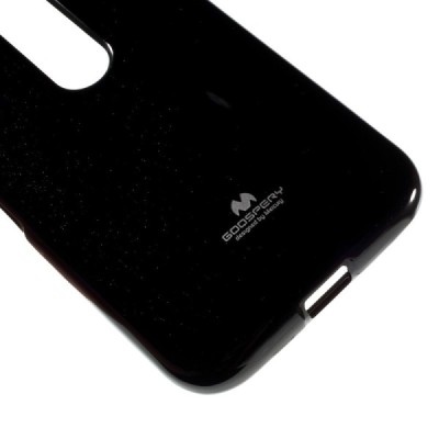 Motorola Moto G 3rd (3 Gen) Mercury melns cieta silikona (TPU) apvalks / vacins.lv