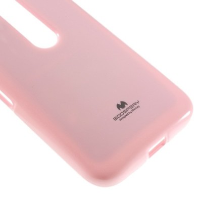 Motorola Moto G 3 kartos (Gen 3) šviesiai rožinis Mercury kieto silikono (TPU) dėklas / Priedai.lt
