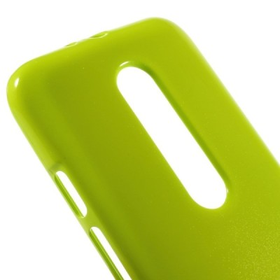 Motorola Moto G 3 kartos (Gen 3) žalias Mercury kieto silikono (TPU) dėklas / Priedai.lt