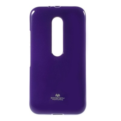 Motorola Moto G 3 kartos (Gen 3) violetinis Mercury kieto silikono (TPU) dėklas / Priedai.lt