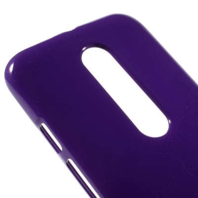 Motorola Moto G 3rd (3 Gen) Mercury violeta cieta silikona (TPU) apvalks / vacins.lv