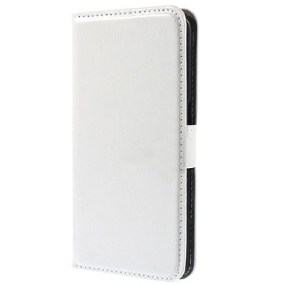 Sony Xperia Z5 atverčiamas baltas odinis dėklas - piniginė / Priedai.lt