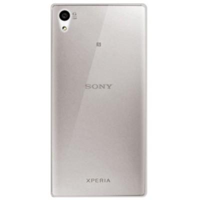 Sony Xperia Z5 dzidrs (caurspīdīgs) cieta silikona TPU pasaulē planākais pelēks apvalks / Vacins.lv
