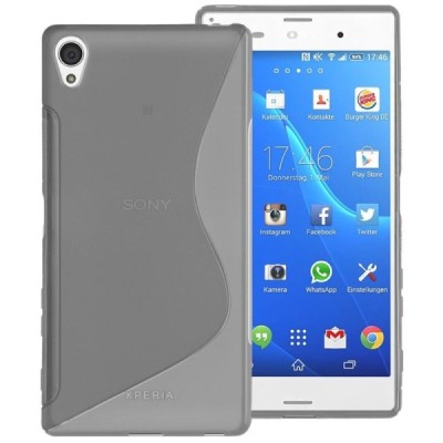 Sony Xperia Z5 cieta silikona (TPU) dzidrs (pelēks) un matēts apvalks / Vacins.lv