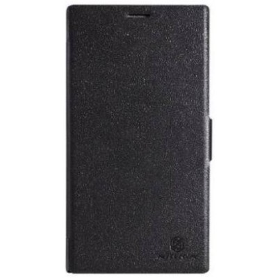 Nokia Lumia 1520 Nillkin Fresh atvēramais melns maciņš / Vacins.lv