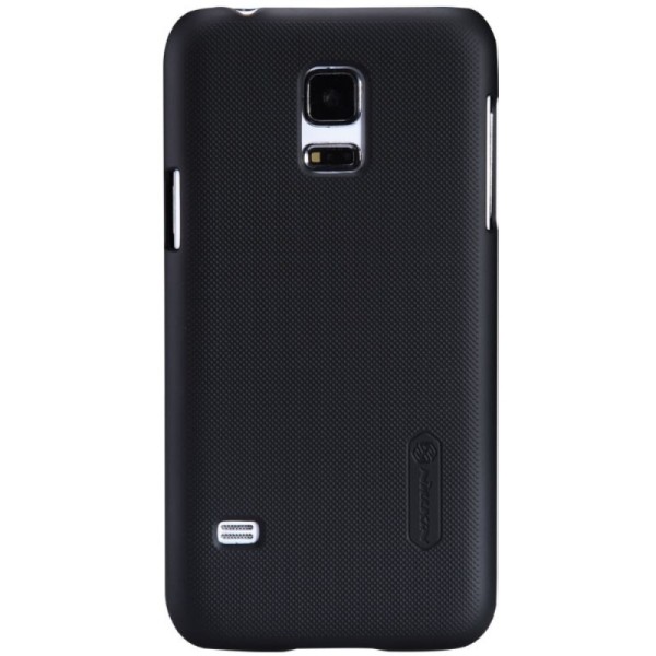 „Nillkin“ Frosted Shield dėklas - juodas + apsauginė ekrano plėvelė (Galaxy S5 mini)