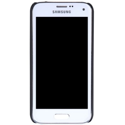 Samsung Galaxy S5 mini Nillkin Frosted Shield juodas plastikinis dėklas + apsauginė ekrano plėvelė / Priedai.lt