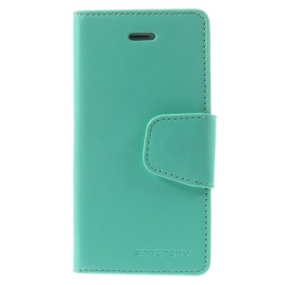 Mercury Sonata Apple iPhone 5S atvērams piparmētru ādas maciņš / Vacins.lv