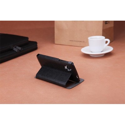 „ROCK“ Excel LG Nexus 5 E980 atvēramais melns s view maciņš / Vacins.lv