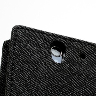 Sony Xperia Z Mercury juodas atverčiamas dėklas - piniginė / Priedai.lt