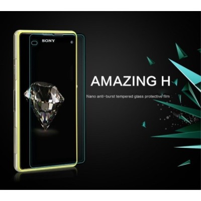 Sony Xperia Z1 Compact Nillkin 9H Tempered Glass ekrāna aizsargstikls / Vacins.lv