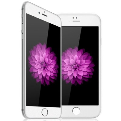Apple iPhone 6 (6s) „Devia“ 9H Tempered Glass sustiprintos apsaugos baltas pilnai dengiantis apsauginis ekrano stiklas 0.33 mm /