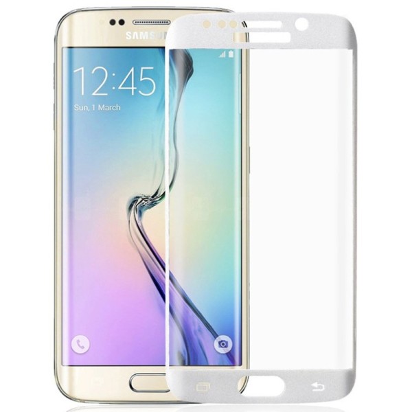 „Amorus“ Tempered Glass apsauginis ekrano stiklas 0.33 mm - baltas (Galaxy S6 Edge+)