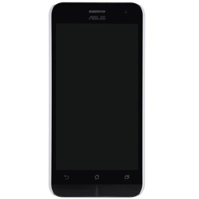 Asus Zenfone 2 5.0 (ZE500CL) Nillkin Frosted Shield balts plastmasas apvalks + ekrāna aizsargplēve / Vacins.lv