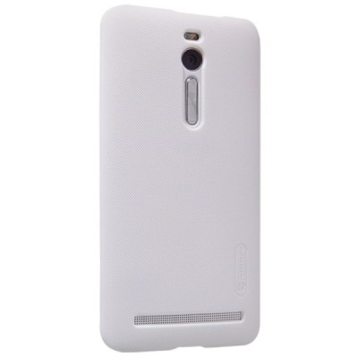 Asus Zenfone 2 5.5 (ZE550ML, ZE551ML) Nillkin Frosted Shield balts plastmasas apvalks + ekrāna aizsargplēve / Vacins.lv