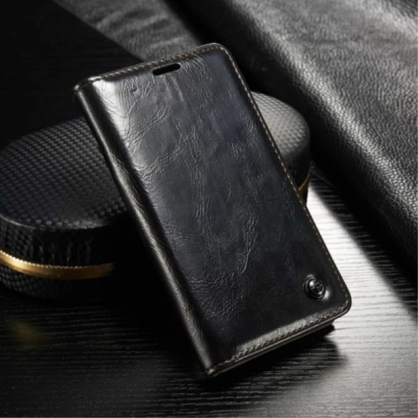 „CaseMe“ solidus atverčiamas dėklas - juodas (Galaxy S5 mini)