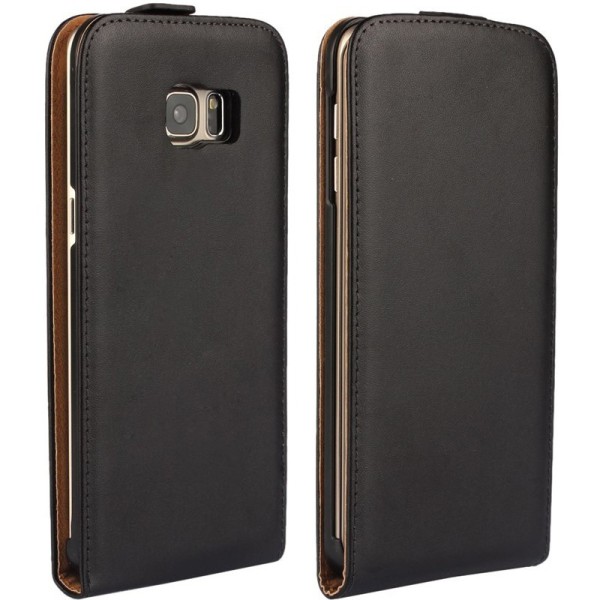 Klasikinis atverčiamas dėklas - juodas (Galaxy S6 Edge+)